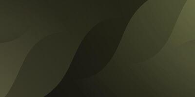 Dark green realistic wave geometric background. Dark color element with fluid gradient. Dynamic shapes composition. vector
