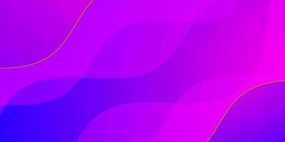 Colorful purple gradient geometric business banner wave design. Creative banner design with wave shapes and lines for template. Simple white horizontal banner. vector
