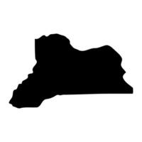 Isingiro District map, administrative division of Uganda. illustration. vector