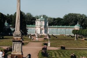 Kuskovo manor in Moscow, Russia. Kuskovo manor is a unique monument of the XVIII century, a Summer residence in Moscow photo