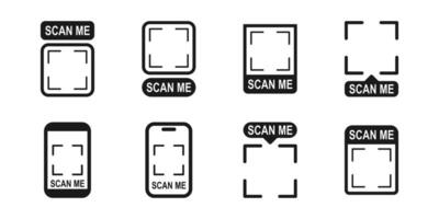 scan me barcode for many object vector