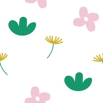 flor de patrones sin fisuras vector