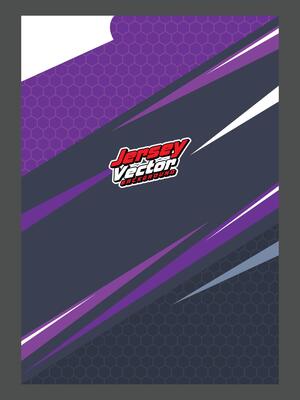 The purple and black background with the logo for the team