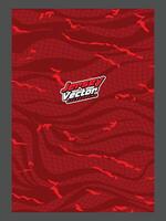 A red and black background with the words crazy red on it vector