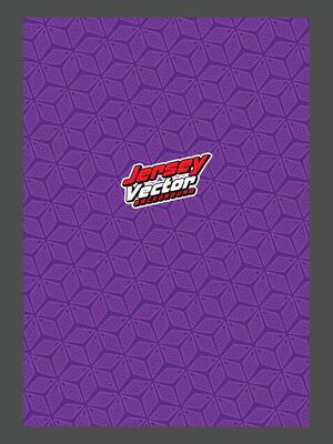 A purple background with a logo on it