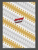 background templet a yellow and white pattern vector