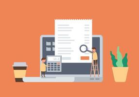 Digital analytics information tools. Concept for successful business in flat design. vector