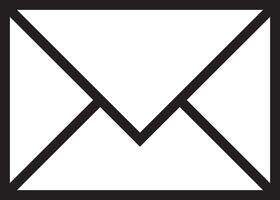 Email Envelope Line Stroke Icon vector