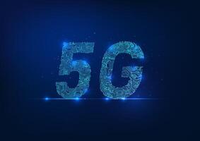 Technology Telecommunications The circuit lines that connect as 5G signals represent the development of advanced communication networks that can distribute signals around the world. vector