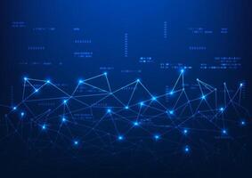 Technology background, orderly connected data technology with square elements, conveying data connection and technology innovation, suitable for IT and data analysis presentations. vector