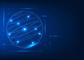 Abstract technology background with a center point expanding into a circle, conveying the growth and development of innovation. Suitable for technology presentations and graphic design. vector