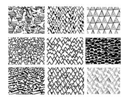 Collection of Geometric Mountain Triangle Shapes Pattern in EPS Format vector