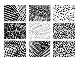 Monochromatic Triangles Pattern Design Template vector