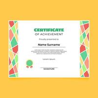 Abstract Geometric Rounded Certificate Design vector