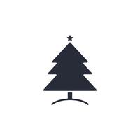 Christmas Tree icon illustration. Christmas Tree symbol isolated on white background vector