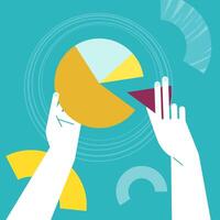 Business concepts, illustrations for startup, idea for business presentation, marketing. vector