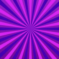 Abstract purple background rays in retro style vector