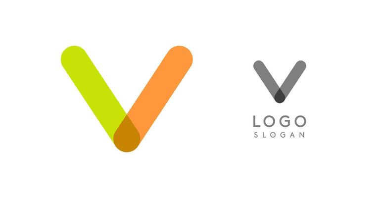 Soft rounded trendy logo, geometric colorful letter A with a modern tech feel, playful monogram design for corporate identity, creative branding, logotype template. logotype