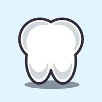 cartoon illustration of tooth vector