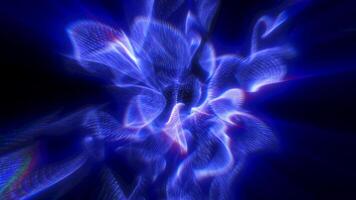 An abstract, ethereal blue and black swirl pattern, creating a sense of mystery and depth, ideal for use in futuristic, sci-fi, or tech-related visual projects, in high quality 4k, motion design video