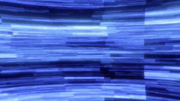 Abstract blue and white horizontal lines creating a futuristic, digital flow effect video