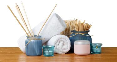 Composition of spa treatment photo