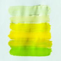 Set of abstract acrylic brush strokes photo