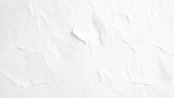 Textured white surface featuring crumpled, wavy patterns ideal for creative projects or minimalist backgrounds in various artistic applications photo