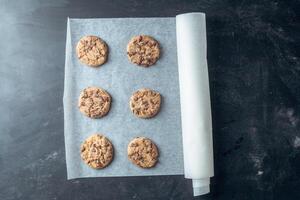 baking chocolate biscuits photo
