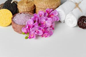 Composition of spa treatment photo