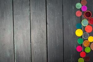 Make-up colorful eyeshadow palette photo