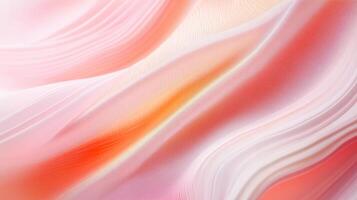 Soft flowing textures in shades of pink and orange create a serene atmosphere perfect for backgrounds and visual aesthetics photo