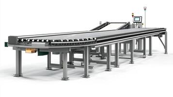 Conveyor system designed for efficient material handling in manufacturing facilities, showcasing its structure and technology photo