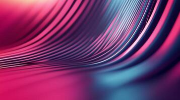 Abstract wave patterns in vibrant pink and blue tones create a sense of depth and movement in a digital artwork photo