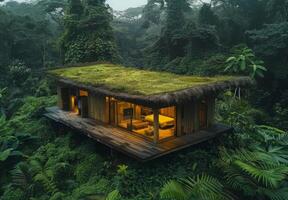 The jungle house in bali photo