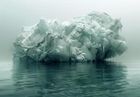 Iceberg in the fog by james kennedy photo