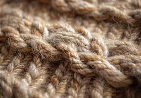 Close up of a knitted sweater photo