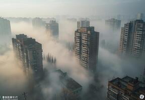 Foggy cityscape by konstantin konstantinov photo