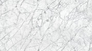 Detailed top view of classic white marble with thin silver veins, offering a timeless and elegant texture photo