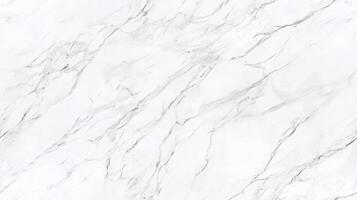 A close-up top view texture of white marble floor with light grey veining, creating a clean and elegant look photo