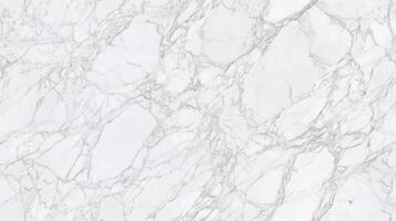 A close-up top view texture of white marble floor with light grey veining, creating a clean and elegant look photo
