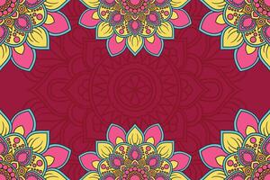 mandala pattern background vector