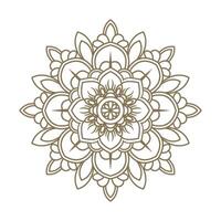 outline mandala pattern vector
