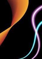 Abstract waving line technology on black Background. For backdrop, book cover or banner. vector