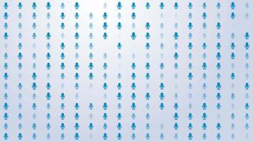 Microphone Icon Pattern Background Loop video