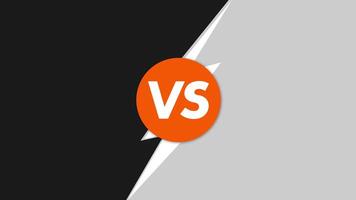 Animation VS Versus Compare Two Sides VS Background Template Animation. 4K Resolution video