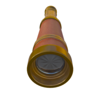 a 3d model of a telescope on a transparent background png