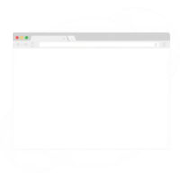 Browser window illustration. Browser or web browser in flat style. Window concept internet browser. png
