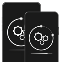 Data update or synchronize with bar process. Update on laptop and smartphone. png
