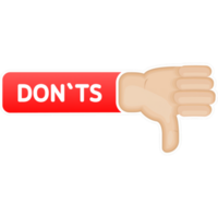 Check marks ui button with dos and donts. Flat simple style trend modern red and green checkmark png